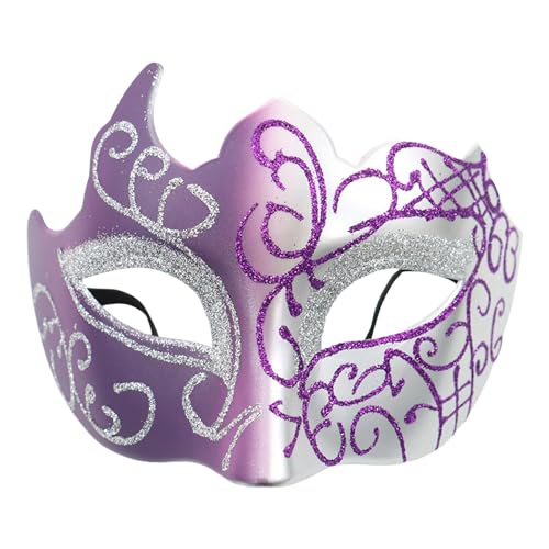 Venezianische Maske Damen Maskenball Maskerade Maske Karneval Masken Abschlussball Augenmaske Set Kostüm Party Supplies für Karneval Paare Jubiläum Festival Party Halloween (02-Pink, One Size) von Pursuit-W