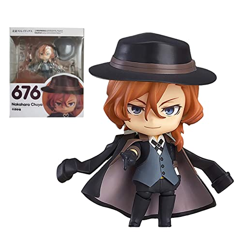 Bungo Stray Dogs Nakahara Chuuya Figur, Anime Cartoon Charaktere Statue Sammlerstücke Modellfigur Ändern Gesicht Actionfigur Ornamente Sammlerstücke von Puruuige