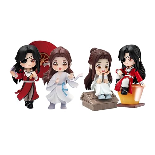 Puruuige 4 Stück/Set Tian Guan Ci Fu Figuren 8-9 cm Hua Cheng/Xie Lian/San Lang Q Version Figur Modell Chinesische Anime Actionfigur Desktop Dekoration Geschenke Puruuige 4 Stück/Set Tian Guan Ci Fu Figuren 8-9 cm Hua Cheng/Xie Lian/San Lang Q Version Figur Modell Chinesische Anime Actionfigur Desktop Dekoration Geschenke von Puruuige
