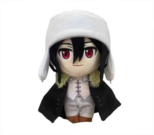 Puruuige Bungo Stray Dogs Plüschkissen, Puppe, Anime-Charaktere, Fyodor Dostoyevsky, Anime-Cartoon, niedliches Wurfkissen, Plüsch, weich für Fans, 20 cm von Puruuige