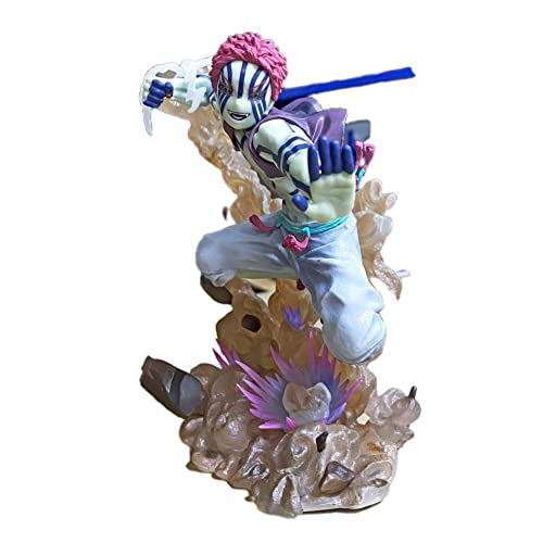 Puruuige Ghost Slayer Anime Akaza Figur, 15,2 cm Anime Cartoon Charaktere Statue Sammlerstücke Modell Figur Spielzeug Ornamente für Fans Sammlung Geschenke von Puruuige