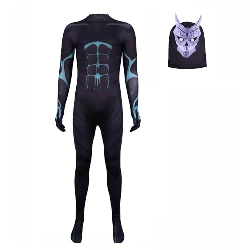 Puruuige Kaiju Nr. 8 Cosplay-Kostüm, Kafka, Hibino, Overall, Anime-Bodys mit Maske, Erwachsenen-Halloween-Outfit Puruuige Kaiju Nr. 8 Cosplay-Kostüm, Kafka, Hibino, Overall, Anime-Bodys mit Maske, Erwachsenen-Halloween-Outfit von Puruuige