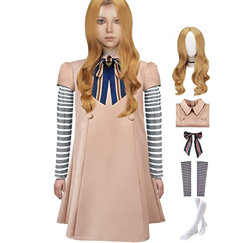 Puruuige M3gan Kostüm Cosplay-Set mit Kleid, Perücke und Halloween-Zubehör für einen gruselig perfekten Look Puruuige M3gan Kostüm Cosplay-Set mit Kleid, Perücke und Halloween-Zubehör für einen gruselig perfekten Look von Puruuige