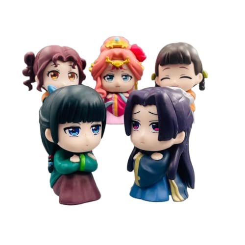 Puruuige Maomao Anime Figuren Set mit 5 Stück – 9cm Sammlerfiguren – Jinshi, Xiaolan, Pairin – Niedliche Modellspielzeuge zur Dekoration Puruuige Maomao Anime Figuren Set mit 5 Stück – 9cm Sammlerfiguren – Jinshi, Xiaolan, Pairin – Niedliche Modellspielzeuge zur Dekoration von Puruuige