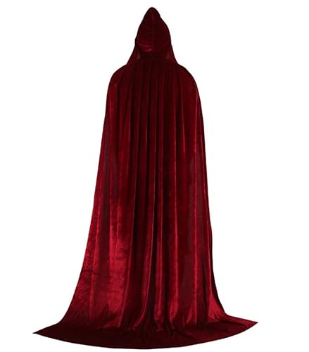 Samt-Umhang mit Kapuze in voller Länge, Halloween, Weihnachten, Kostüme, Hexe, Party, Umhang, Winifred Sarah Mary Sanderson Kostüme Umhang Samt-Umhang mit Kapuze in voller Länge, Halloween, Weihnachten, Kostüme, Hexe, Party, Umhang, Winifred Sarah Mary Sanderson Kostüme Umhang von Puruuige