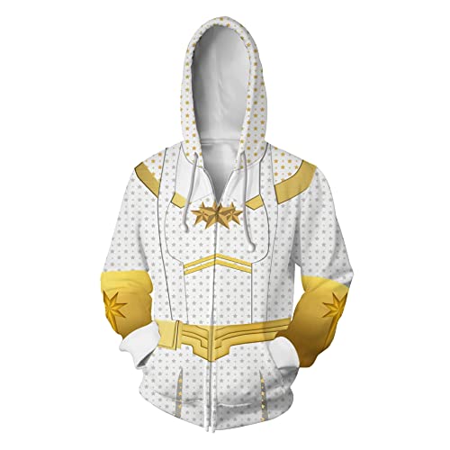 Puruuige The Boys Homelander / The Deep/Starlight Cosplay Hoodie Sweatshirt Zipped Jacket Pullove for Halloween Puruuige The Boys Homelander / The Deep/Starlight Cosplay Hoodie Sweatshirt Zipped Jacket Pullove for Halloween von Puruuige