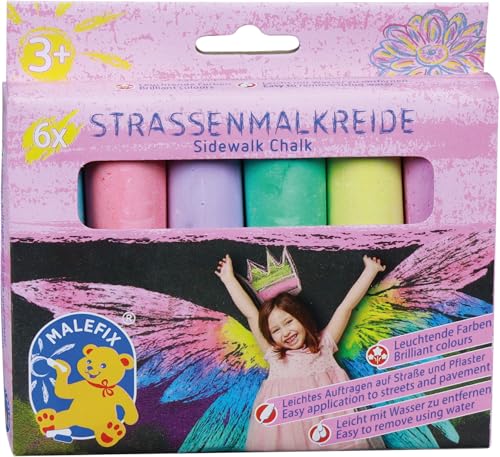 PUSTEFIX - 45020005 - MALEFIX Straßenmalkreiden Fairy-Tales | 6 leuchtende Farben | Hochwertige Kreiden für Kinder & Erwachsene | Kreative Straßenkunst | Einfach mit Wasser zu entfernen PUSTEFIX - 45020005 - MALEFIX Straßenmalkreiden Fairy-Tales | 6 leuchtende Farben | Hochwertige Kreiden für Kinder & Erwachsene | Kreative Straßenkunst | Einfach mit Wasser zu entfernen von Pustefix