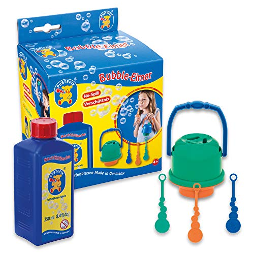 PUSTEFIX Bubble Eimer Verschüttnix I Seifenblasen-Eimer für Kinder I Bunte Bubbles Made in Germany I Seifenblasen Spielzeug für Kindergeburtstag, Hochzeit und Sommerfest I Spaß auch für die Jüngsten PUSTEFIX Bubble Eimer Verschüttnix I Seifenblasen-Eimer für Kinder I Bunte Bubbles Made in Germany I Seifenblasen Spielzeug für Kindergeburtstag, Hochzeit und Sommerfest I Spaß auch für die Jüngsten von Pustefix