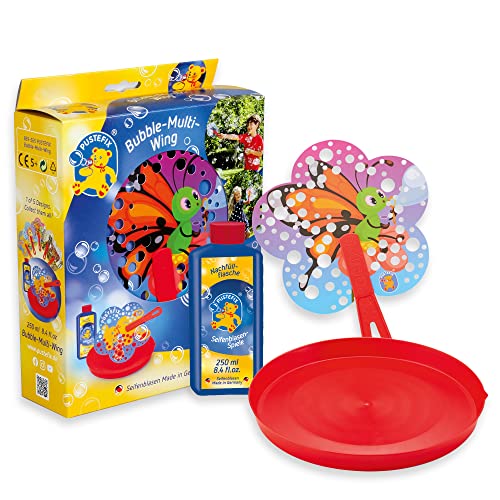 PUSTEFIX Bubble-Multi-Wing Schmetterling I 250 ml Seifenblasenwasser I Made in Germany I Bunte Bubbles für Kindergeburtstag, Hochzeit & Sommerparty I Bär Seifenblasen Spielzeug für Kinder & Erwachsene PUSTEFIX Bubble-Multi-Wing Schmetterling I 250 ml Seifenblasenwasser I Made in Germany I Bunte Bubbles für Kindergeburtstag, Hochzeit & Sommerparty I Bär Seifenblasen Spielzeug für Kinder & Erwachsene von Pustefix