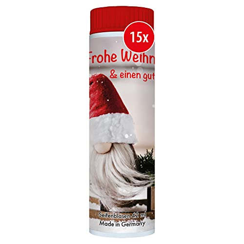 PUSTEFIX Seifenblasen Set I 15 x Klassik 42ml Xmas Wichtel I Bubbles Made in Germany I Party Seifenblasen für Kinder-Geburtstag, Hochzeit, Standesamt, Polterabend I 15 x 42 ml Vorteilspack PUSTEFIX Seifenblasen Set I 15 x Klassik 42ml Xmas Wichtel I Bubbles Made in Germany I Party Seifenblasen für Kinder-Geburtstag, Hochzeit, Standesamt, Polterabend I 15 x 42 ml Vorteilspack von Pustefix