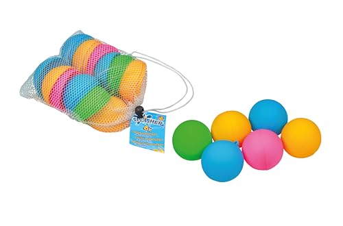 PUSTEFIX - 46010106 - Water Splasher - Wiederverwendbare Wasserbomben | 6 Flexible & weiche Bomben Schnelles Befüllen | Inkl. praktischer Netzbeutel | Unendlicher Wasserspaß PUSTEFIX - 46010106 - Water Splasher - Wiederverwendbare Wasserbomben | 6 Flexible & weiche Bomben Schnelles Befüllen | Inkl. praktischer Netzbeutel | Unendlicher Wasserspaß von Pustefix