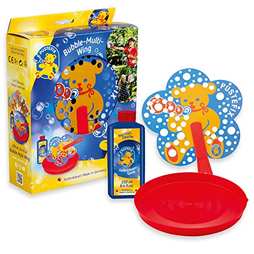PUSTEFIX Bubble-Multi-Wing PUSTI Bär I 250 ml Seifenblasenwasser I Made in Germany I Bunte Bubbles für Kindergeburtstag, Hochzeit & Sommerparty I Bär Seifenblasen Spielzeug für Kinder & Erwachsene PUSTEFIX Bubble-Multi-Wing PUSTI Bär I 250 ml Seifenblasenwasser I Made in Germany I Bunte Bubbles für Kindergeburtstag, Hochzeit & Sommerparty I Bär Seifenblasen Spielzeug für Kinder & Erwachsene von Pustefix