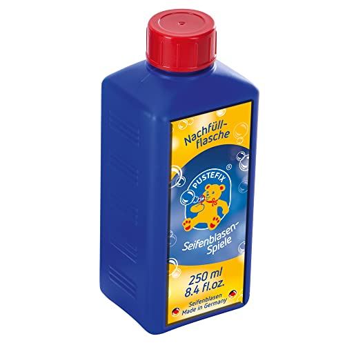 PUSTEFIX Nachfüllflasche Mini I 10 x 250 ml Seifenblasenflüssigkeit I Bubbles Made in Germany I Seifenblasen für Hochzeit, Kindergeburtstag, Polterabend I Seifenblasen für Kinder & Erwachsene von Pustefix