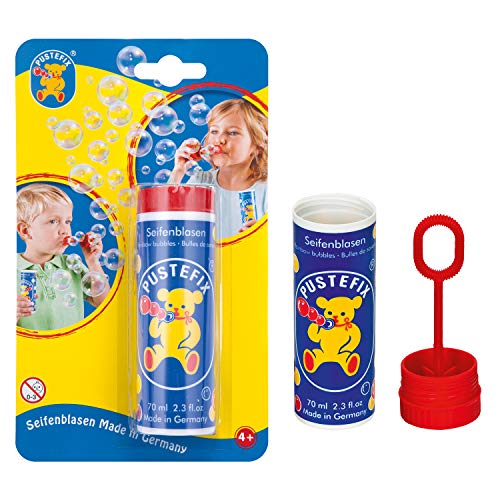 PUSTEFIX Seifenblasen I 70 ml Großpackung I Bunte Bubbles Made in Germany I Seifenblasen für Hochzeit, Kindergeburtstag, Standesamt, Polterabend I Große Seifenblasen für Kinder & Erwachsene PUSTEFIX Seifenblasen I 70 ml Großpackung I Bunte Bubbles Made in Germany I Seifenblasen für Hochzeit, Kindergeburtstag, Standesamt, Polterabend I Große Seifenblasen für Kinder & Erwachsene von Pustefix
