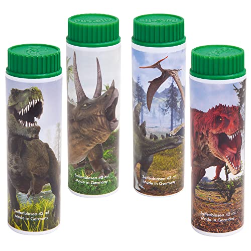 PUSTEFIX Seifenblasen Set I 10 x Klassik 42ml Dinos I Bubbles Made in Germany I Party Seifenblasen für Kinder-Geburtstag, Hochzeit, Standesamt, Polterabend I 10 x 42 ml Vorteilspack von Pustefix