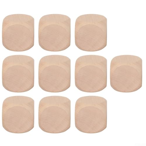 10 Stück Blanko-Würfel zum Selbermachen, unlackiert, hölzerne Würfel (60 mm) von Puupaa