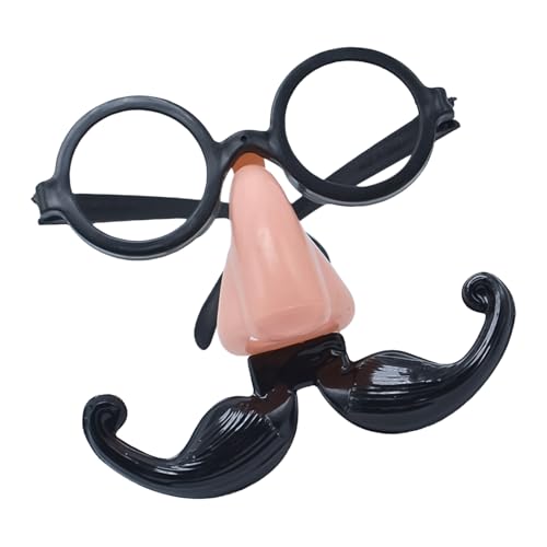 Halloween Kostüm, Brille Mit Lustiger Nase, Novelty Partys Bevorzugt Halloween Dekorationsgläser Für Kinder Erwachsene, Neuheit Brillen Streich Requisiten Für Gentleman Cosplay Für Maskerade, Bühne von Puwaiio