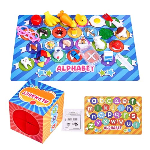 Puwaiio Alphabet Lernspielzeug,Buchstabengeräusche-Spiele | Sensorisches Lernspielzeug Zur Worterkennung Für Kindergarten Vorschule Und Kita Puwaiio Alphabet Lernspielzeug,Buchstabengeräusche-Spiele | Sensorisches Lernspielzeug Zur Worterkennung Für Kindergarten Vorschule Und Kita von Puwaiio