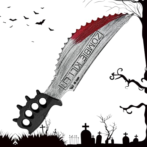 Puwaiio Halloween Fake Schnittwunde - Realistischer Messer-Cutter Mit Kunstblut,Gruseliges Halloween Spielzeug Für Filmproduktion Dekoration Rollenspiel Theater Spukhaus von Puwaiio