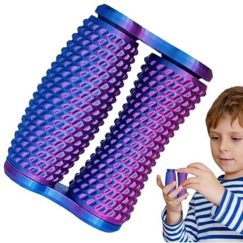Puwaiio Handroller Fidget Spielzeug,Roller Fidget Spielzeug 3D-gedruckt - Rotierender Leiser Begleiter, Novelty Deko Für Erwachsene Jugendliche Senioren Schüler Klassenzimmer Flugzeug von Puwaiio