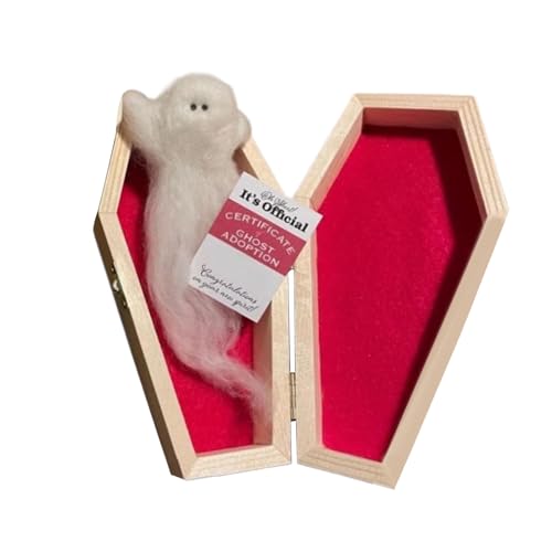 Puwaiio Stoffgespenst | Adoptiere einen Kleinen Taschen Geist Plüschdoll - Weiche Figuren Für Innen Geisterhaus Auto Nachttisch Schreibtisch Reisen Männer Frauen Geburtstag Feiertag Familie Sofa von Puwaiio