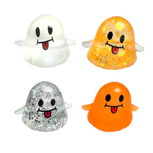 Puwaiio Stressabbau Spielzeug,4 Entspannungsspielzeug Deko-Figuren - Weiches Knautschspielzeug Für Kinder Erwachsene Mädchen Schule Halloween Puwaiio Stressabbau Spielzeug,4 Entspannungsspielzeug Deko-Figuren - Weiches Knautschspielzeug Für Kinder Erwachsene Mädchen Schule Halloween von Puwaiio