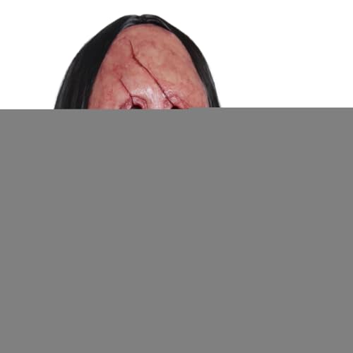 Puwaiio Unheimliche Maske,Schaurige Festtags-Kopfmaske - Halloween Gesichtsbedeckung Mit Langen Haaren Und Zähnen Für Kinder Mädchen Zuhause Freilichtbühne Puwaiio Unheimliche Maske,Schaurige Festtags-Kopfmaske - Halloween Gesichtsbedeckung Mit Langen Haaren Und Zähnen Für Kinder Mädchen Zuhause Freilichtbühne von Puwaiio