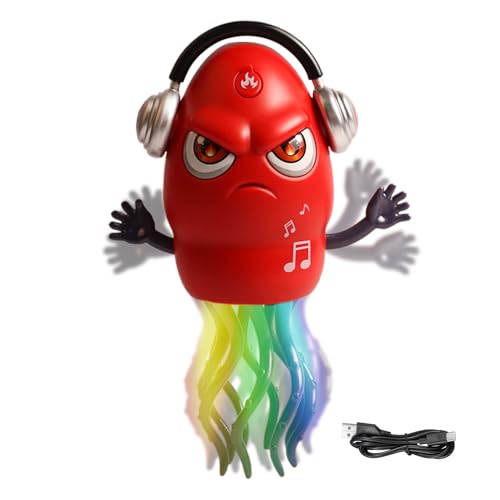 Tanztanzes Tintenfischspielzeug, Elektrotanz Mit Licht Und Musik, Wiederaufladbare Kriechende Tintenfisch Baby Spielzeug, Mit Automatischer Hindernisvermeidung, Baby Bauchspielzeug Für Jun-gen Mädchen von Puwaiio