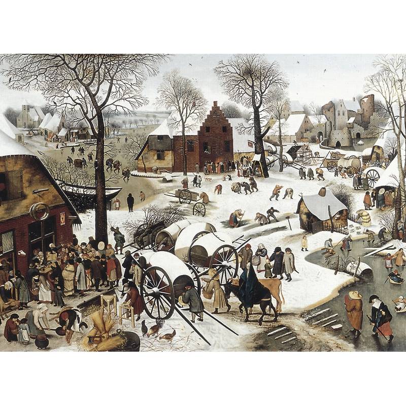 Puzzle Michèle Wilson Handgeschnittenes Holzpuzzle - Bruegel : Numbering Of Bethlehem 350 Teile Puzzle Puzzle-Michele-Wilson-C58-350 von Puzzle Michèle Wilson