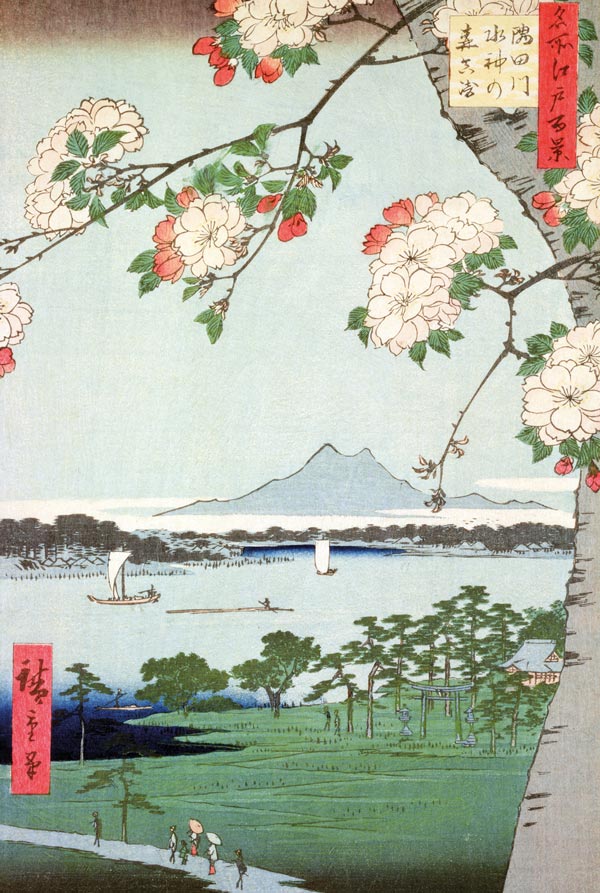 Puzzle Michèle Wilson Handgeschnittenes Holzpuzzle - Hiroshige : Apple Trees In Bloom 150 Teile Puzzle Puzzle-Michele-Wilson-A974-150 von Puzzle Michèle Wilson
