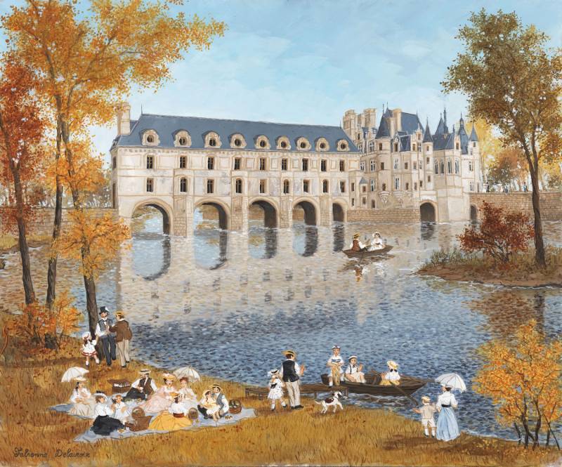 Puzzle Michèle Wilson Handgeschnittenes Holzpuzzle - Le Chateau De Chenonceau 350 Teile Puzzle Puzzle-Michele-Wilson-A1025-350 von Puzzle Michèle Wilson