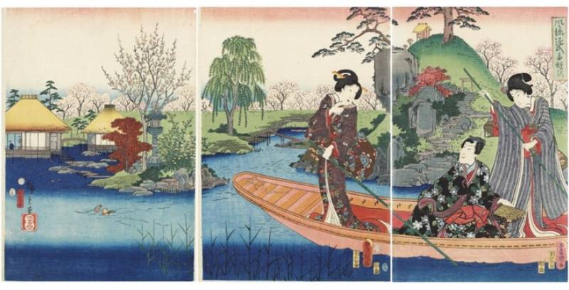 Puzzle Michèle Wilson Handgeschnittenes Holzpuzzle - Utagawa Kunisada 150 Teile Puzzle Puzzle-Michele-Wilson-A479-150 von Puzzle Michèle Wilson