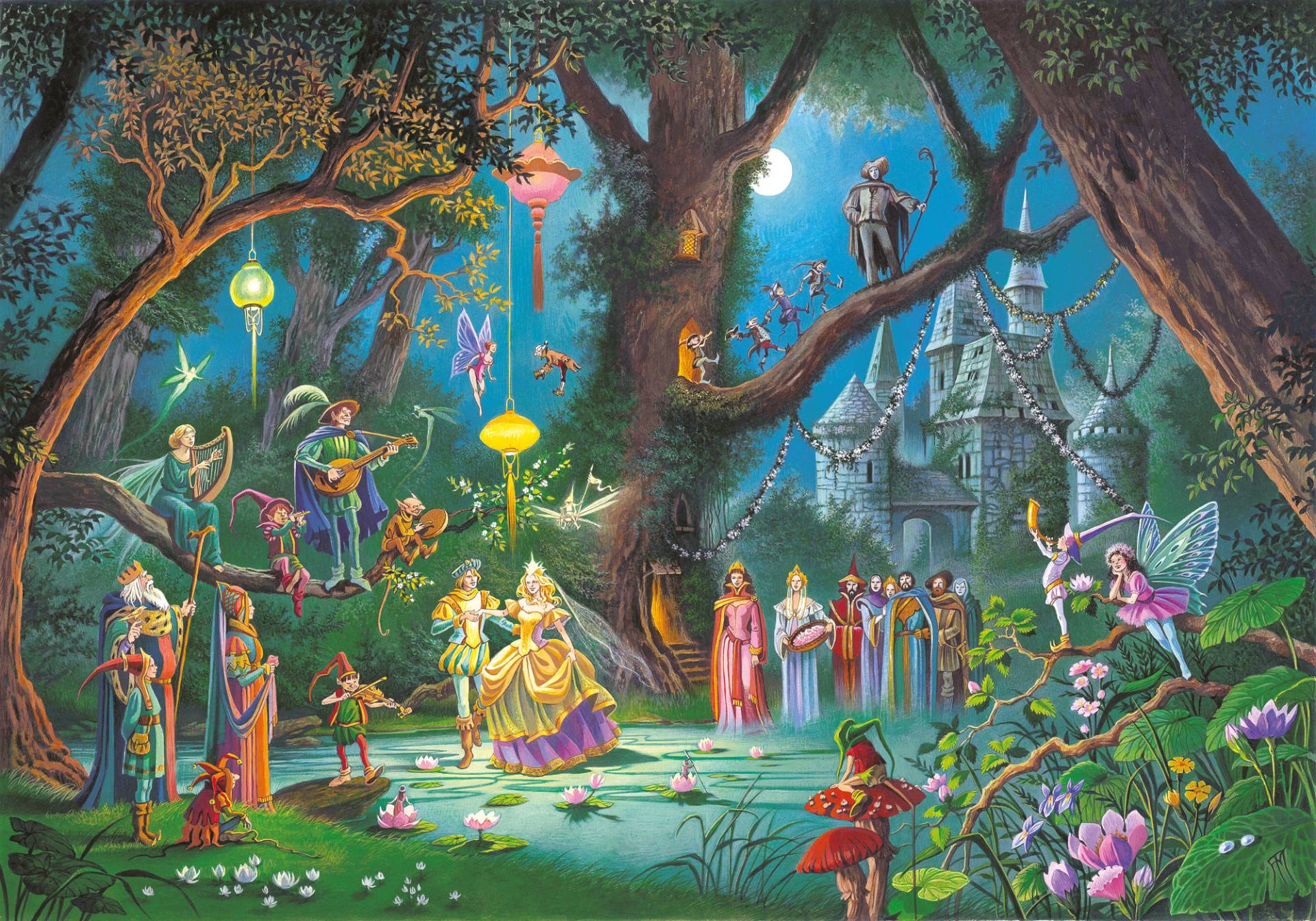Puzzle Michèle Wilson Handgeschnittenes Holzpuzzle - Wedding Of A Fairy 100 Teile Puzzle Puzzle-Michele-Wilson-K1226-100 von Puzzle Michèle Wilson