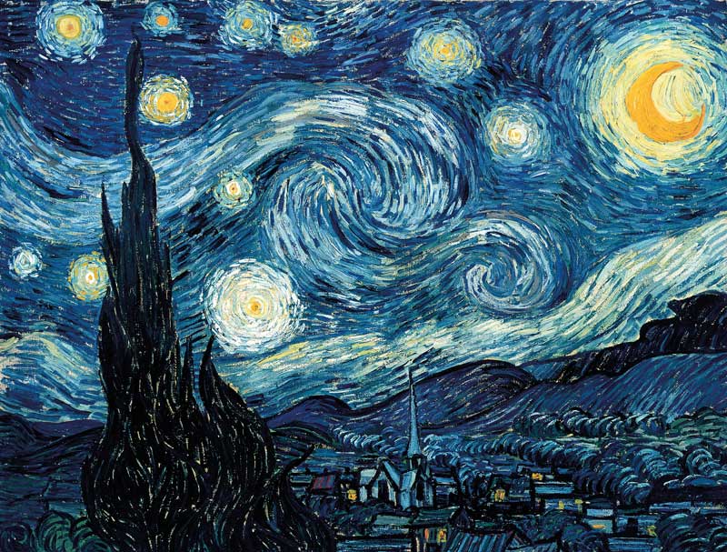 Puzzle Michèle Wilson Puzzle aus handgefertigten Holzteilen - Van Gogh: Sternennacht 80 Teile Puzzle Puzzle-Michele-Wilson-A848-80 von Puzzle Michèle Wilson