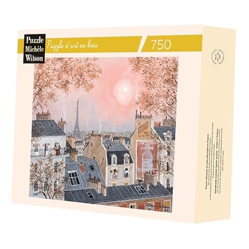 Puzzle Michèle Wilson - Rosa Himmel im Winter von Delacroix – Holz – A1035-750 von Puzzle Michèle Wilson