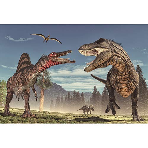 Puzzle Tyrannosaurus Vs Triceratops Serie 500-5000 Teile Puzzle Für Erwachsene Puzzle Kinder Dinosaurier Jahrhundert Geschenke Schwierige Herausforderung Und Dekorieren 0922 ( Color : A, Size : 5000 von Puzzle