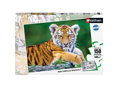Nathan 4005556861545 Puzzle 150 Teile – Tigerbaby Kinderpuzzle von NATHAN