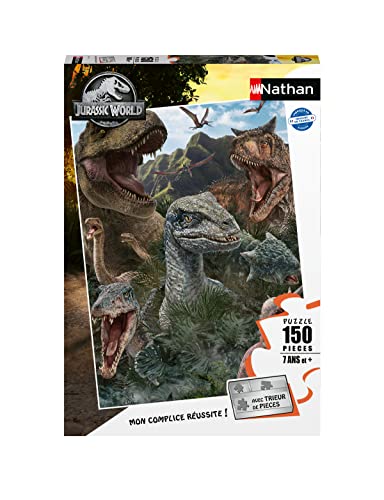 Nathan 4005556861576 150 pièces-Les dinosaures de Jurassic World 3 Park Puzzle für Kinder von NATHAN
