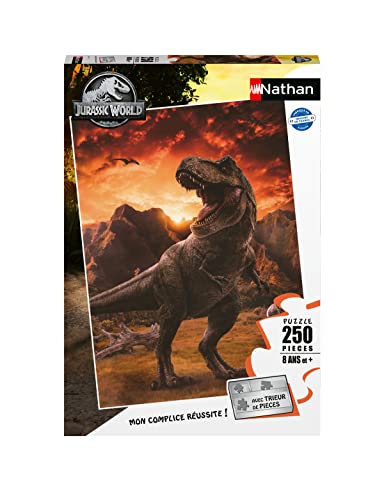 Puzzles Nathan 4005556861583 250 Teile-Der Tyrannosaurus rex/Jurassic World 3 Park Puzzle Kinder von NATHAN