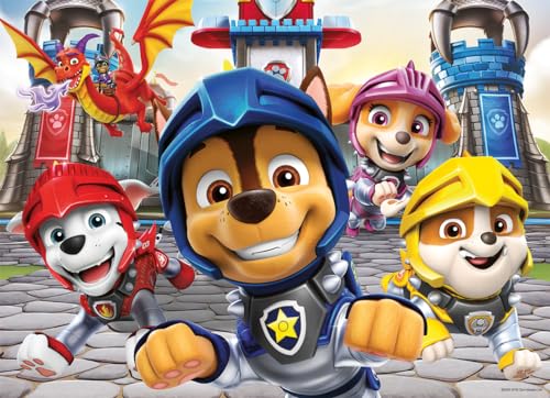 Nathan - Puzzle für Kinder - 100 Teile - Die Ritter der Paw Patrol - für Kinder ab 6 Jahren - hochwertiges Puzzle - Dicker und strapazierfähiger Karton - Action & Abenteuer - 86159 von NATHAN