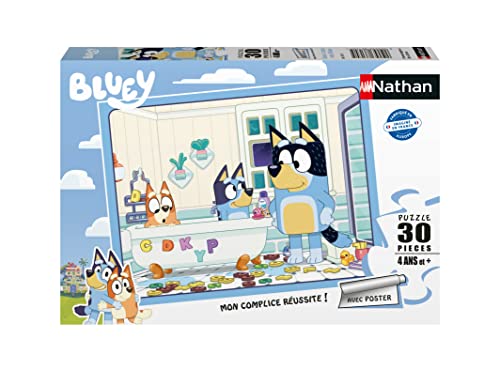 Puzzles Nathan 4005556861705 30-teiliges Badewanne mit Bluey Puzzle Kinder von Puzzles Nathan