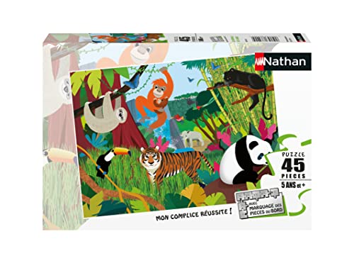 Puzzles Nathan 4005556861767 45 Teile-Die Tiere des Dschungels Puzzle Kinder von Puzzles Nathan