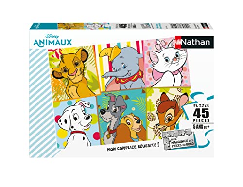 Puzzles Nathan 4005556861781 45-teiliges Lieblings Tiere/Disney Animals Classique Puzzle Kinder von Puzzles Nathan