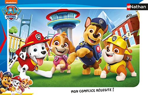 Puzzles Nathan 4005556861842 Rahmen 15 Teile – Paw Patrol Welpen Pat'Patrouille Puzzle Kinder von Puzzles Nathan