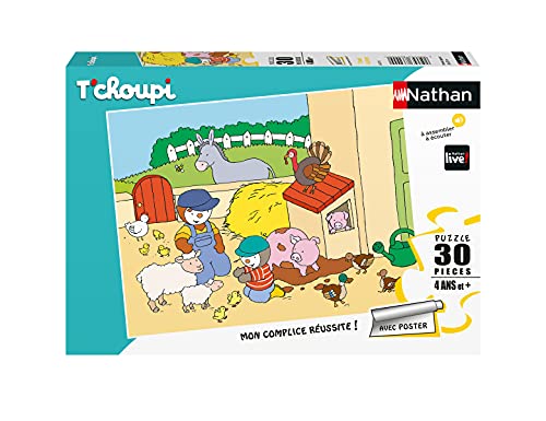 Puzzles Nathan 4005556863792 30-teiliges T'choupi auf dem Bauernhof Puzzle Kinder von NATHAN