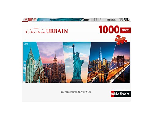 Puzzles Nathan 4005556873210 1000 Teile-New York Sehenswürdigkeiten American Puzzle Erwachsene von NATHAN