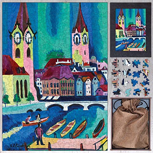 Zürich Holzpuzzle von Ernst Ludwig Kirchner, Holzpuzzle für Erwachsene, 250 Teile von PuzzlesPrint