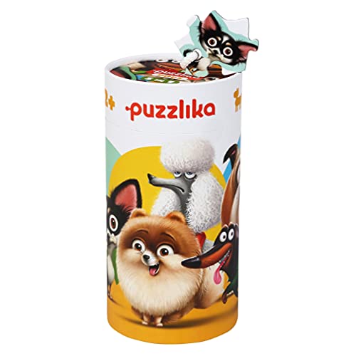 Puzzlika 14248 Puzzle 5-in-1 Hunde Levenya kinderpuzzle, Mehrfarbig von Puzzlika