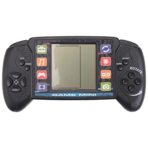Pvczool Pocket-Handheld-Videospielkonsole 3,5-LCD-Mini-Tragbarer Brick-Spieler mit Eingebauten 23 + 26 Spielen (Schwarz) von Pvczool