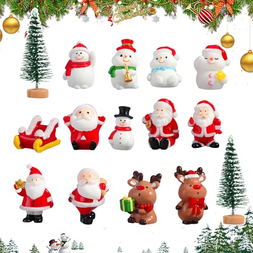 11PCS Mini Weihnachten Figuren Set, Santa Claus Schneemann Elch Christmas Party liefert Cupcake Figuren Cake Topper Tortendeko für Kinder Geburtstag Party Babyparty Familienessen Dekoration Ornamente 11PCS Mini Weihnachten Figuren Set, Santa Claus Schneemann Elch Christmas Party liefert Cupcake Figuren Cake Topper Tortendeko für Kinder Geburtstag Party Babyparty Familienessen Dekoration Ornamente von Pwsap
